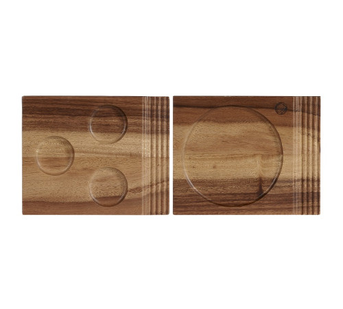 Блюдо деревянное 17,7х14,2см, двухстороннее, Buffet Wood ZCAWDBH11