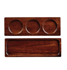 Блюдо деревянное 27х9см, двухстороннее, Buffet Wood ZCAWSWBD1