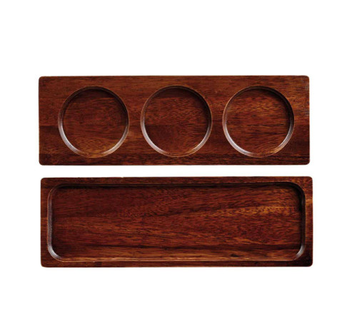 Блюдо деревянное 27х9см, двухстороннее, Buffet Wood ZCAWSWBD1