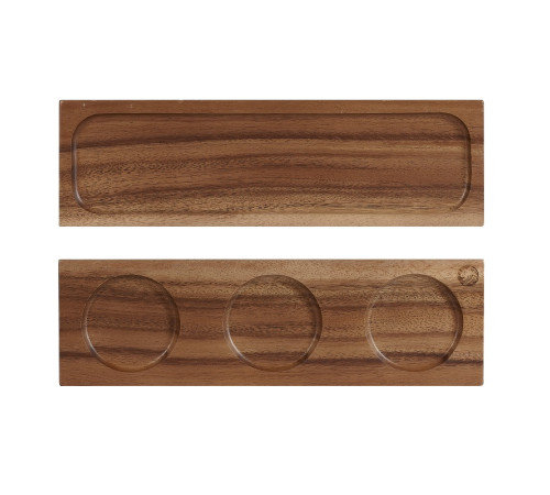 Блюдо деревянное 30х9см, двухстороннее, Buffet Wood ZCAWSWSB1