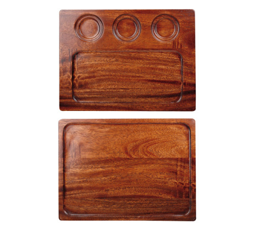 Блюдо деревянное 32х24см, двухстороннее, Buffet Wood ZCAWSDB1