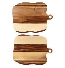 Блюдо деревянное 35х27см, двухстороннее, Buffet Wood ZCAWSQWB1