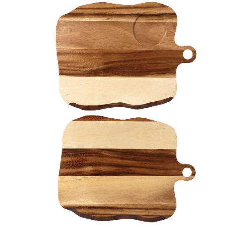 Блюдо деревянное 35х27см, двухстороннее, Buffet Wood ZCAWSQWB1
