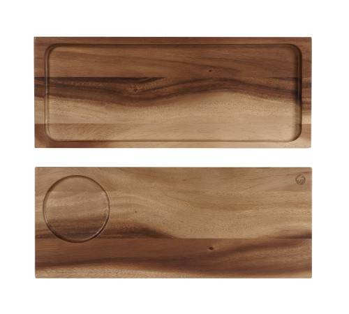 Блюдо деревянное 41х16,5см, двухстороннее, Buffet Wood ZCAWLWSB1
