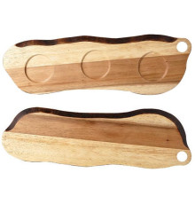 Блюдо деревянное 45,5х14,5см, двухстороннее, Buffet Wood ZCAWOB11