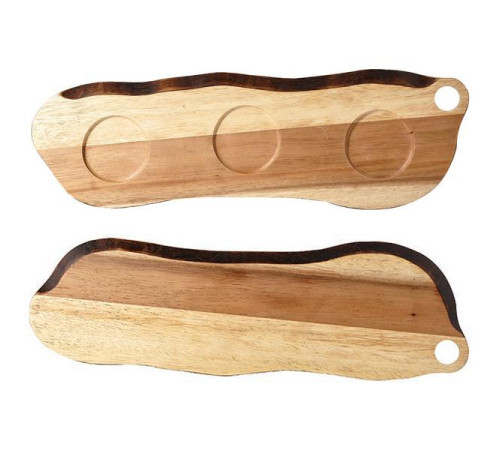 Блюдо деревянное 45,5х14,5см, двухстороннее, Buffet Wood ZCAWOB11