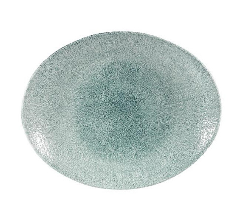 Блюдо овальное 27х22,9см, без борта, цвет Raku Jade Green, Studio Prints RKJGOP581