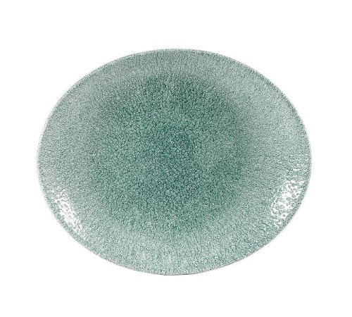 Блюдо овальное 31,7х25,5см, без борта, цвет Raku Jade Green, Studio Prints RKJGOP121