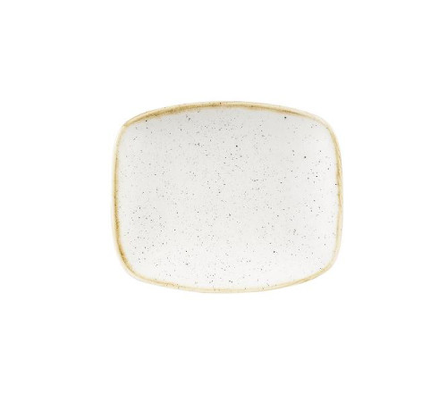 Блюдо прямоугольное CHEFS 15,4х12,6см, без борта, Stonecast, цвет Barley White SWHSOBL11