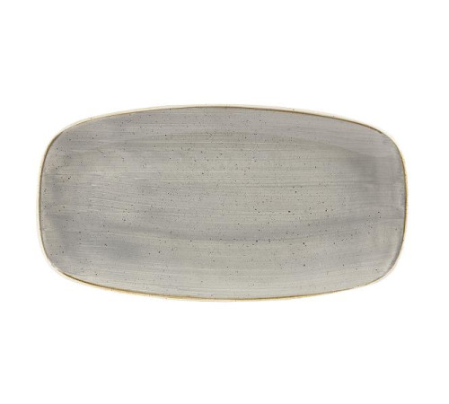 Блюдо прямоугольное CHEFS 35,5х18,9см, без борта, Stonecast, цвет Peppercorn Grey SPGSXO141
