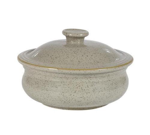 Горшок для запекания 0,43л d14см, с крышкой, Stonecast, цвет Peppercorn Grey SPGSLSPT1