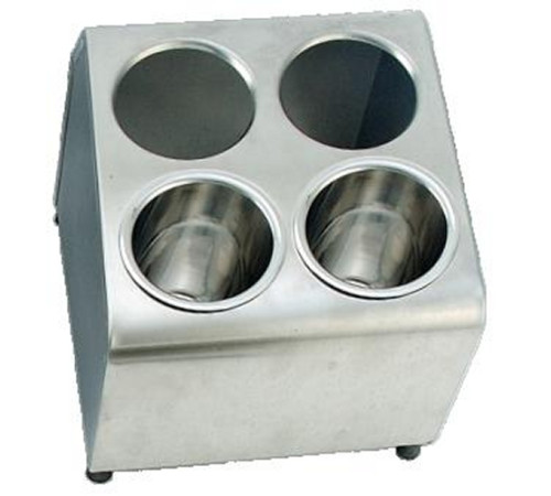 Диспенсер для емкостей для столовых приборов 4 отв., две линии, нерж.сталь FCH42