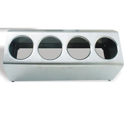 Диспенсер для емкостей для столовых приборов 4 отв., одна линия, нерж.сталь FCH41