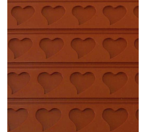 Коврик силиконовый рельефный Сердце 60х40см, h3см RELIEF 9