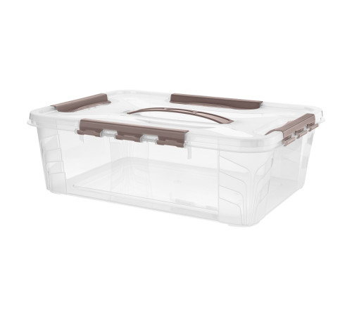 Контейнер 10,0л (39х29см h12,4см) с замками, с крышкой, с ручкой, п/п 433234314