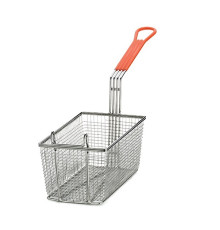 Корзина для фритюрницы 62х16см h29см, никелированная, ручка оранжевая 43
