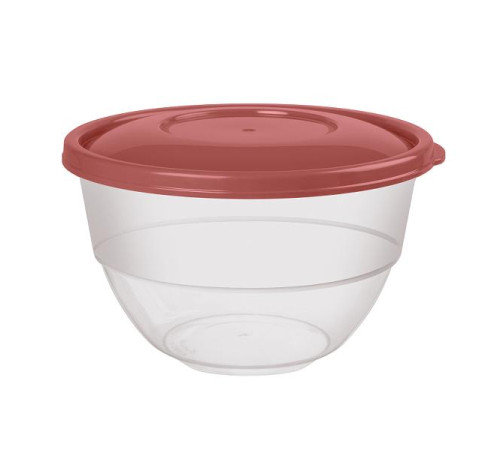 Миска полусферическая 3,3л d23см h14см, с крышкой, п/п 432104221