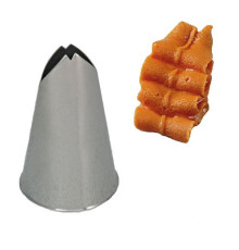 Насадка Листок 14мм h40мм, нерж.сталь BX1132