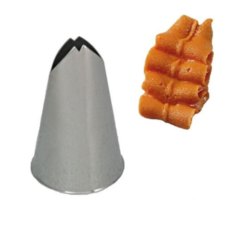 Насадка Листок 14мм h40мм, нерж.сталь BX1132