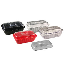 Салатник 4,5л (33х26,5см h8см), волнистый край, пластик, прозрачный 422108201