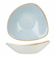 Салатник треугольный 0,60л d23,5см, без борта, Stonecast, цвет Duck Egg Blue SDESTRB91