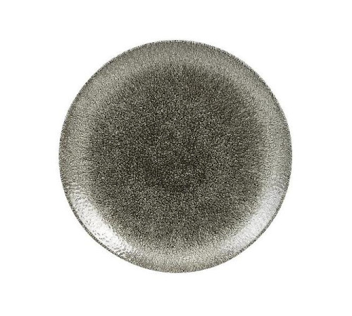 Тарелка мелкая 16,5см, без борта, цвет Raku Quartz Black, Studio Prints RKBQEVP61