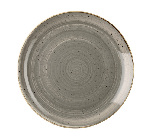 Тарелка мелкая 26см, без борта, Stonecast, цвет Peppercorn Grey SPGSEV101
