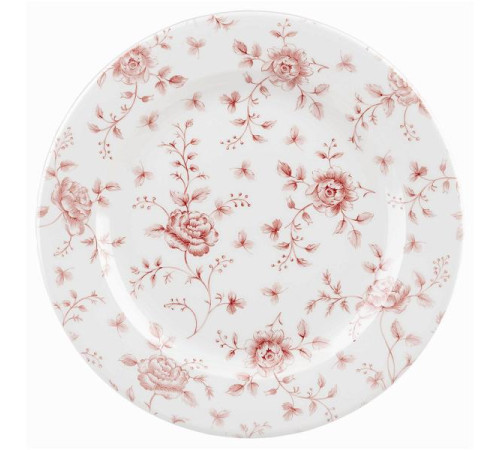 Тарелка мелкая 30,5см Vintage Prints, цвет Cranberry Rose Chintz RCCVP111