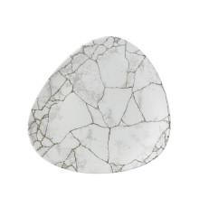 Тарелка мелкая треугольная 22,9см, без борта, цвет Kintsugi Agate Grey, Studio Prints KTAGTR91