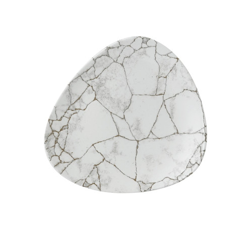 Тарелка мелкая треугольная 22,9см, без борта, цвет Kintsugi Agate Grey, Studio Prints KTAGTR91