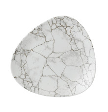 Тарелка мелкая треугольная 26,5см, без борта, цвет Kintsugi Agate Grey, Studio Prints KTAGTR101