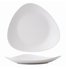 Тарелка треугольная мелкая 35х32,5см, меламин, Lotus Melamine, цвет White ZPLWLP41