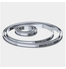 Форма кондитерская Круг d 22см h2см, перфорированный борт, нерж.сталь 3093.22