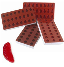 Форма силик. д/зам. Долька лимона 45х18мм h15мм, 24 ячейки SG 01