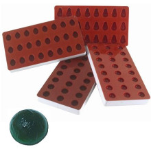 Форма силик. д/зам. Полусфера d27мм h13,5мм, 24 ячейки SG 04