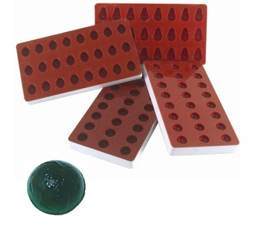 Форма силик. д/зам. Полусфера d27мм h13,5мм, 24 ячейки SG 04