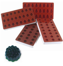 Форма силик. д/зам. Ягода d30мм h24мм, 24 ячейки SG 06