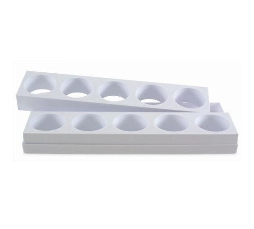 Формы пластик. для пирож. Овал 87х51мм h40мм, 75гр., 10 ячеек, 17х40см MONOP.A002