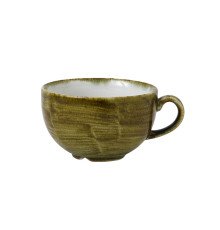 Чашка Cappuccino 340мл Stonecast Plume, цвет Olive PLGRCB281