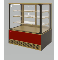 Витрина кондитерская KAYMAN KВК-950М квадро золото