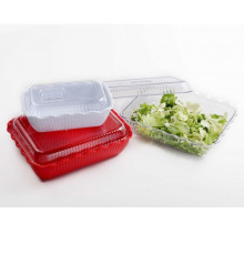 Салатник 4,5л (33,3х26,4см h8,2см), волнистый край, пластик, красный, серия Jiwins P-043-RED