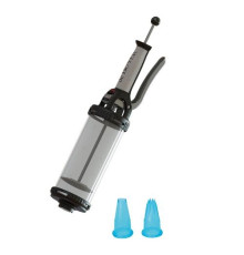 Шприц кондитерский 0,75л, дозирующий, с двумя насадками, п/к