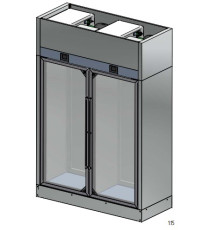 ШКАФ ВИННЫЙ ENOFRIGO WINE LIBRARY 20 WALL 2P H2200 VT ЧЕРНЫЙ + ПОЛКИ R