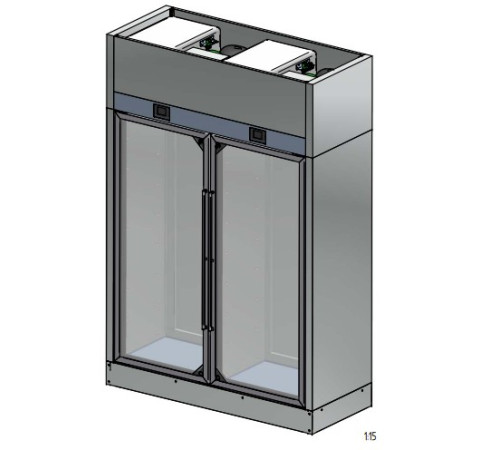 ШКАФ ВИННЫЙ ENOFRIGO WINE LIBRARY 20 WALL 2P H2200 VT ЧЕРНЫЙ + ПОЛКИ R