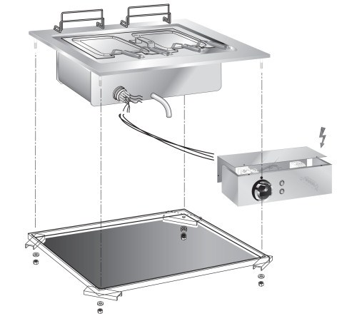 МАКАРОНОВАРКА ВСТРАИВАЕМАЯ 600 СЕРИИ APACH CHEF LINE SLDI6PCE6