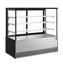 ВИТРИНА КОНДИТЕРСКАЯ KAYMAN KВК-1305М ЛЮКС КВАДРО СЕРЫЙ МАТОВЫЙ