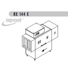 МАШИНА ПОСУДОМОЕЧНАЯ DIHR RX 144 E SX+DDE+HR10+DR64/ДЕЛЕНИЕ 2 ЧАСТИ