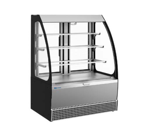 Витрина кондитерская KAYMAN KВК-950М открытая люкс серый матовый