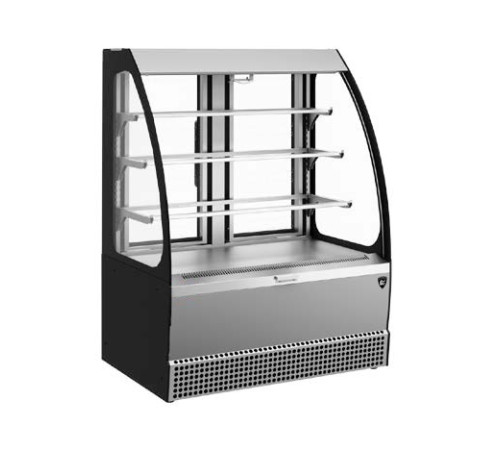 ВИТРИНА КОНДИТЕРСКАЯ KAYMAN KВК-950М ОТКРЫТАЯ ЛЮКС ЧЕРНЫЙ