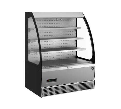 ВИТРИНА КОНДИТЕРСКАЯ KAYMAN KВК-950МГ ОТКРЫТАЯ ПРИСТЕННАЯ ЛЮКС ЧЕРНЫЙ